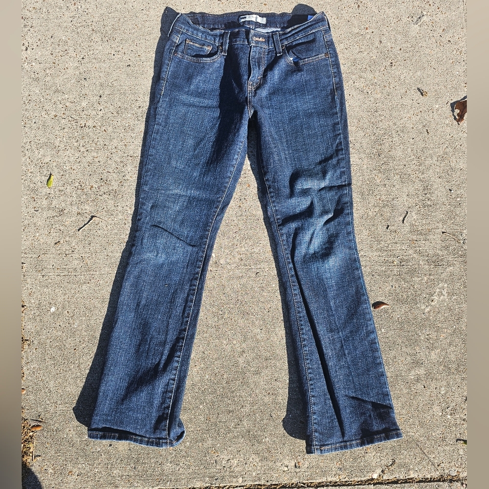 Levi's 515 Bootcut Jeans Women's 6M W28 L32 Dark Wash Mid Rise Stretch Denim